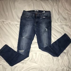 Kensie Low Rise Distressed Jeans